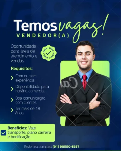 TEMOS VAGAS 