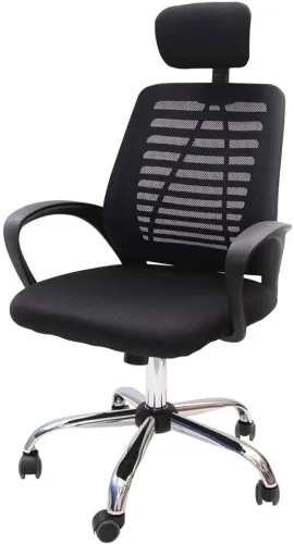 CADEIRA PRESIDENTE ENCOSTO EM TELA E BASE RELAX