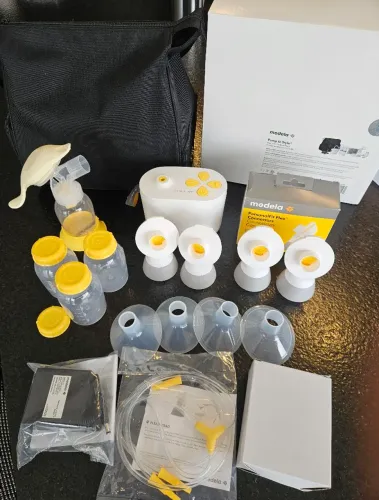 Extratora dupla medela pump in style maxflow com todos os acessórios