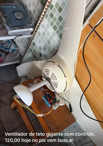 Ventilador de teto com controle gigante retirar na Av Palmares SA