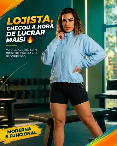 Jaqueta fitness feminino premium em quantidade grande
