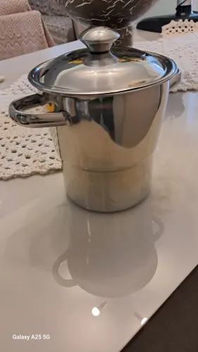 CUSCUZEIRA DE AÇO INOX. 