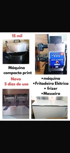 Máquina industrial de salgados!