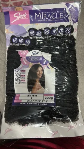 Cabelo Miracle Sleek céu azul 2