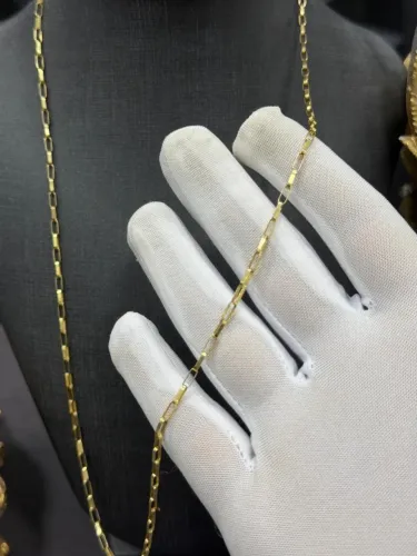 CORRENTE EM OURO 18K (TIJOLINHO)