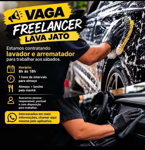 ? PROCURAMOS FREELANCER! TRABALHO AOS SÁBADOS ?