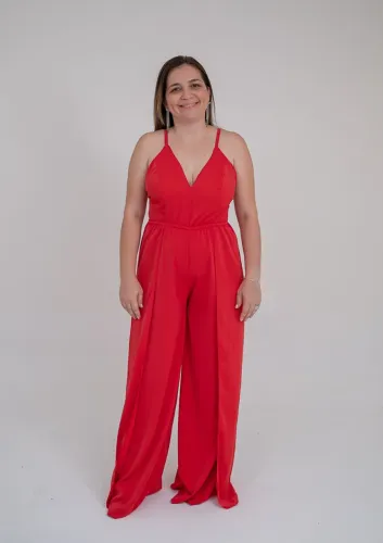 Macacão vermelho