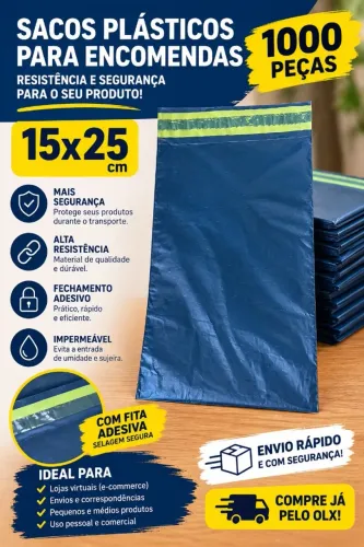 Envelope de segurança 15x25 kit 1.000 peças Cinza , Sedex , Ecommerce temos kit menores