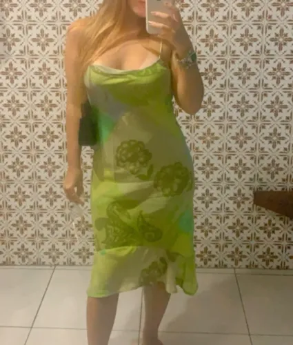 Vestido midi farm tamanho único