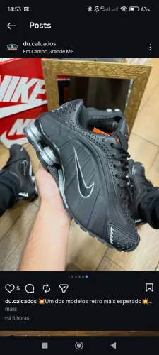 Tênis Nike shoox R4 Premium 