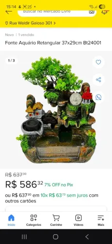 Fonte de Água Decorativa - Paz, Harmonia e Energia Positiva (37x29cm)