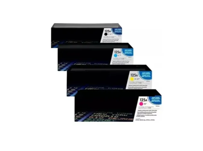 Kit 4 Toner HP 125a cb542a cb541a cb543a cb540 Lacrados
