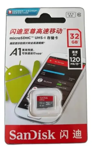 Cartão De Memória 32gb C10 Ultra A1 Original Sandisk