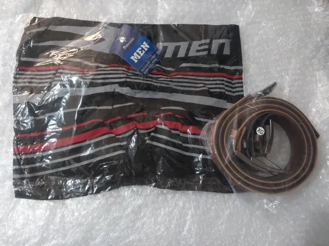 Kit Cueca Box [Men] Original Amorarma XGG + 3 Cintos XG de qualidade - Novos e Lacrados 