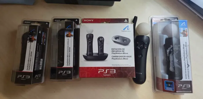 Kit PlayStation Move PS3 / controles e base carregadora