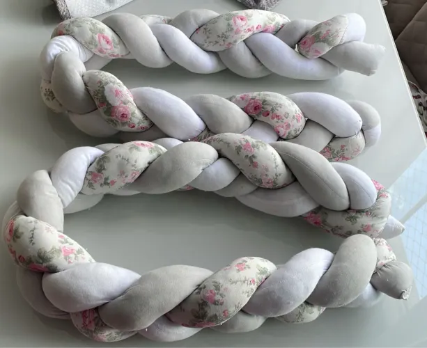 Trança lateral para berço americano ou mini cama