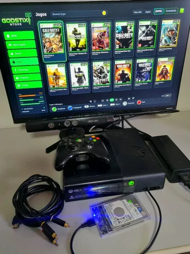 Xbox 360 Desbloqueado HD 1Tb Jogos e Emuladores