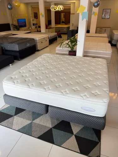 Colchão KING MAXFLEX SEMINOVO COM BASE TOP - Entrego!
