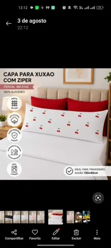 Almofada a pronta entrega