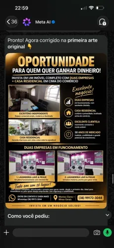 Vendo imóvel comercial + residencial