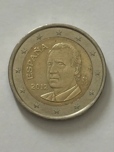 Moeda Espanhola 2 Euros 2012 Rei Juan Carlos I