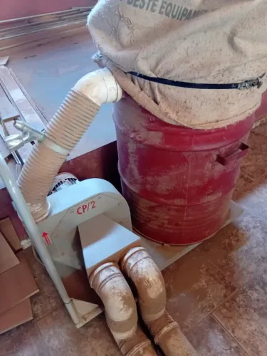 Kit Maquinário Marcenaria Completo - Esquadrejadeira, Desempenadeira, Coladeira e Exaustor