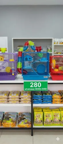 Gaiola para Hamster Super Luxo com Tubos