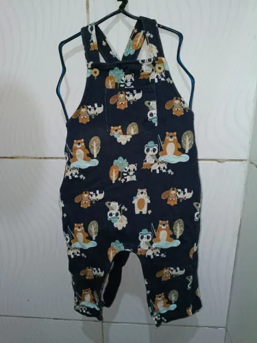 Jardineira Ursinho Baby Way Menino
