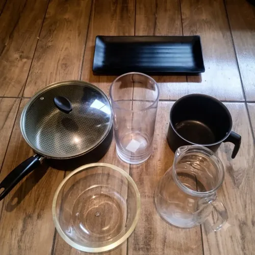 Kit Completo de Utensílios para Cozinha - 6 Peças (Panelas, Jarras e Bowl)