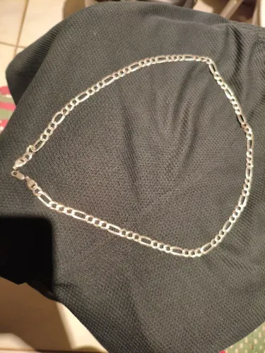 Corrente Masculina Legítima Prata 925 Fígaro - ~60cm / 5,5mm