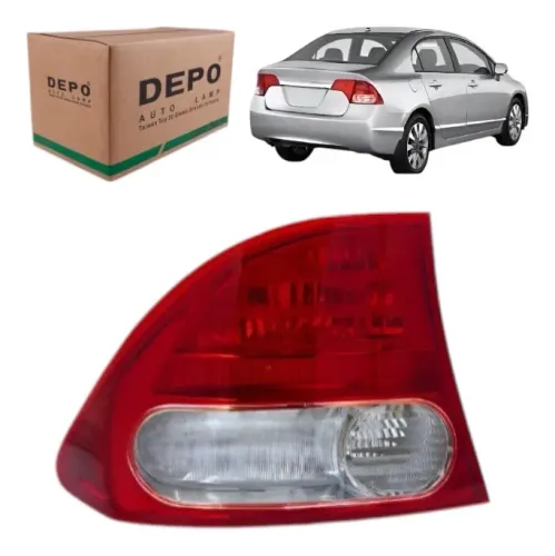 Lanterna traseira Honda New civic 2007 a 2011 lado esquerdo Depo