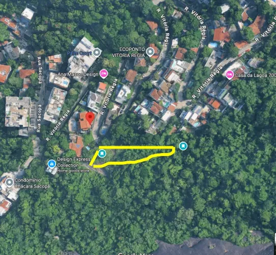 Terreno 640m² na Lagoa - Rua Vitória Régia - Fundos para o Parque da Catacumba
