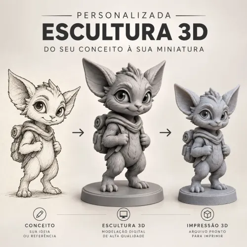 Modelagem 3D personalizada para impressão 3D | STL
