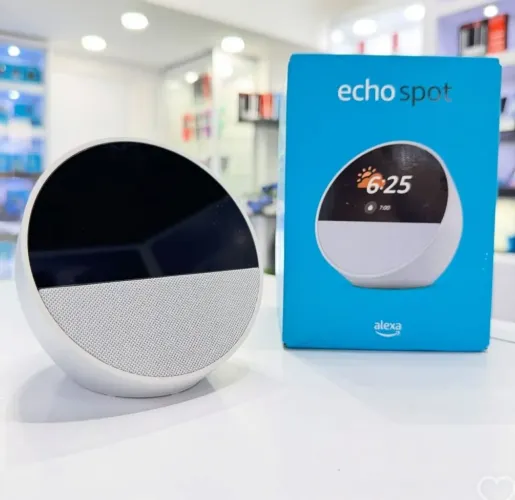 Alexa Echo Spot Smart Speaker com Relógio Original Importado Lacrado