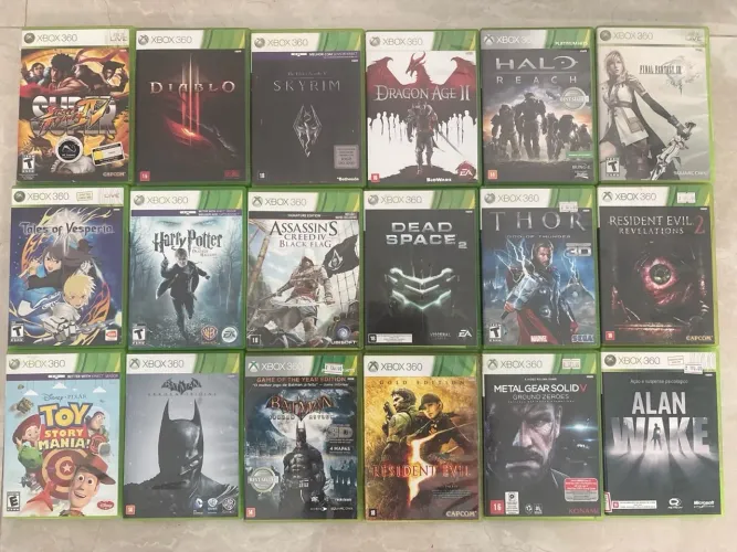 Lote de jogos Xbox 360 impecáveis completos