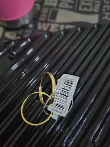 argola grossa de ouro 18kl