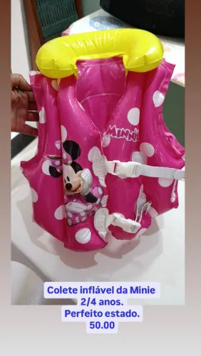 Bóia inflável da Minie Tam 2/4 anos 