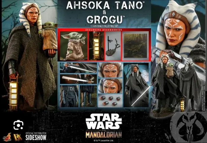 Ahsoka Tano & Grogu Hot Toys 1/6 - The Mandalorian