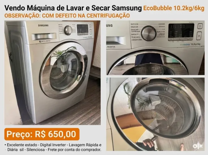 Lava e Seca Samsung EcoBubble 10.2kg