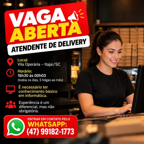 Vaga atendente