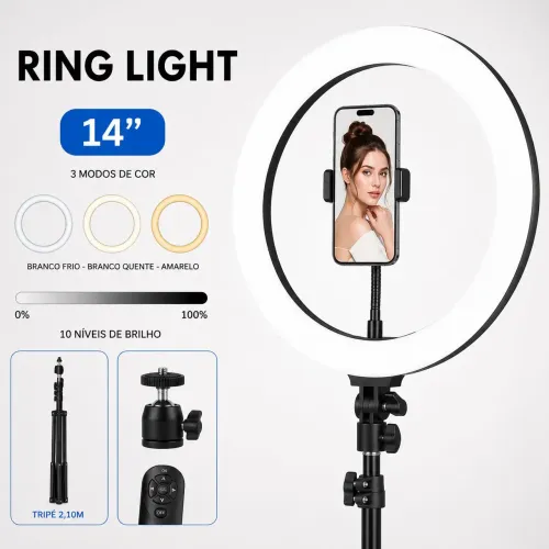 Ring light 14 polegadas