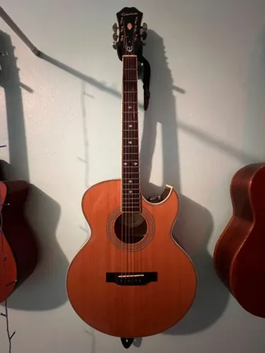 Violão Acústico Epiphone PR-5E Madeira Abeto Mogno 6 Cordas Natural