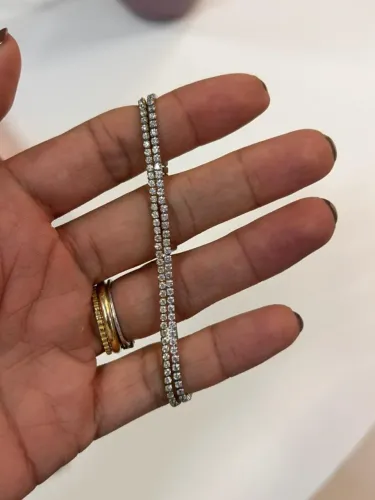 Pulseira Riviera Prata 925 com banho de ouro