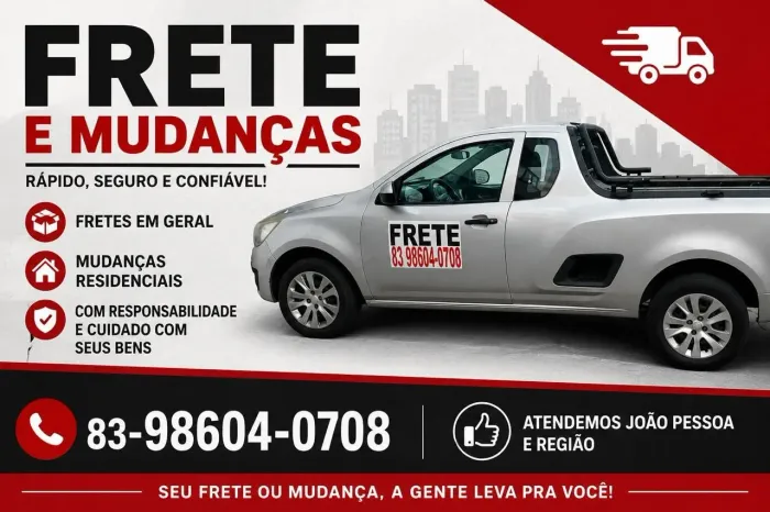 Fretes e pequenas mudanças