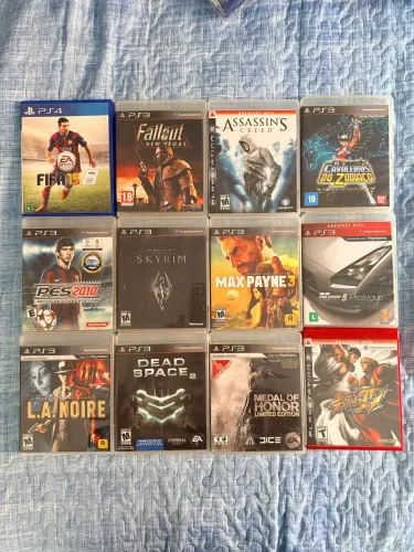KIT COM 11 JOGOS PS3 + 1 JOGO PS4 - ÓTIMO ESTADO!