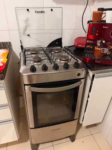 Fogão 4 bocas em aço inox à venda!