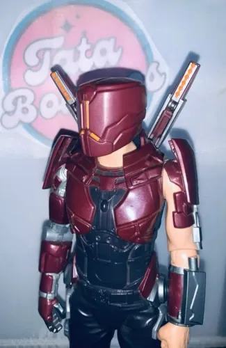 Boneco carapax/30 cm hasbro semi novo