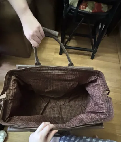 Mala de Viagem Vintage em Couro Legítimo com Rodinhas