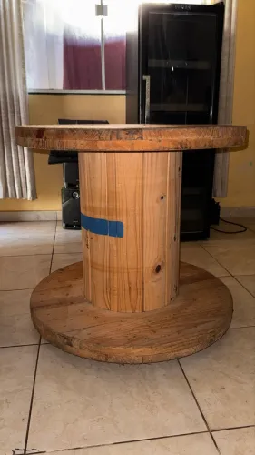 mesa de carretel redonda
