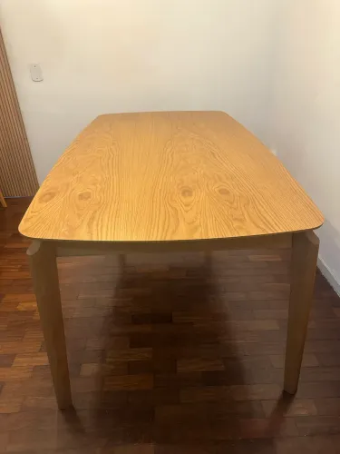Mesa de Jantar Lalá Retangular - Carvalho Americano